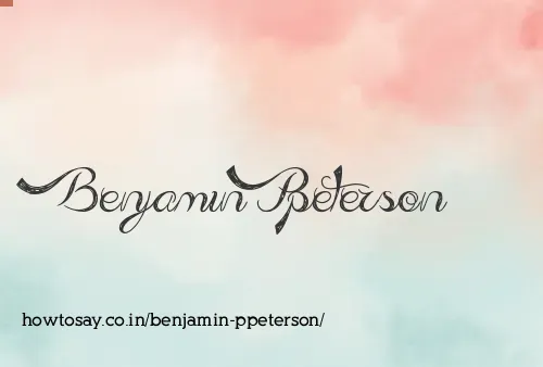 Benjamin Ppeterson