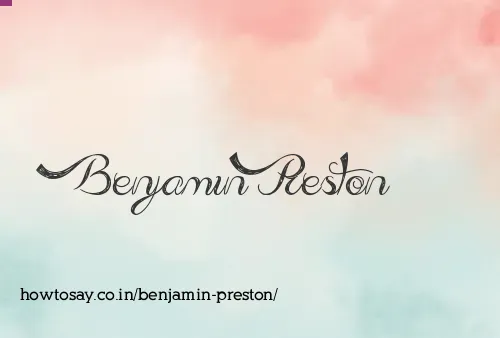 Benjamin Preston