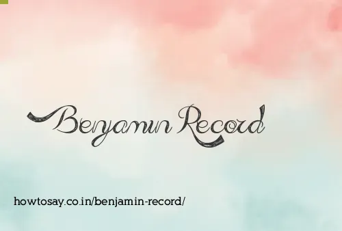 Benjamin Record