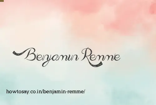 Benjamin Remme