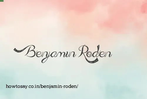 Benjamin Roden