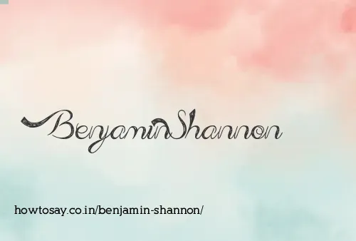 Benjamin Shannon