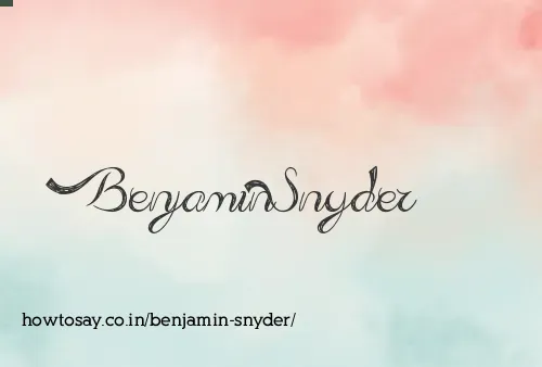 Benjamin Snyder