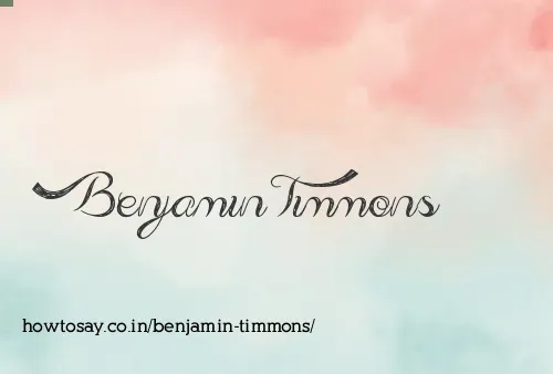 Benjamin Timmons
