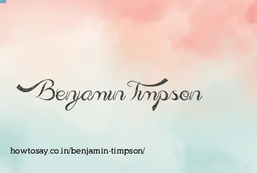 Benjamin Timpson