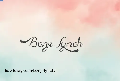 Benji Lynch