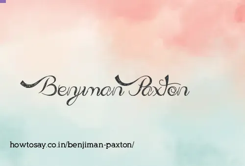 Benjiman Paxton