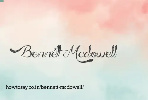 Bennett Mcdowell
