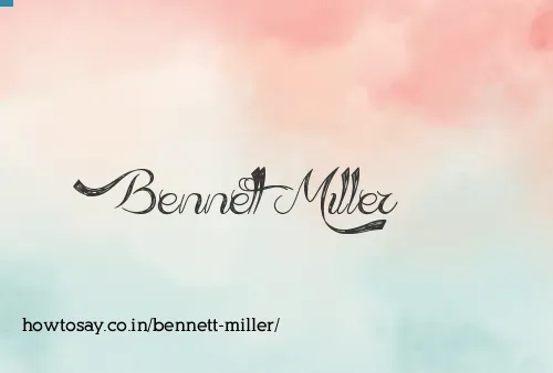 Bennett Miller