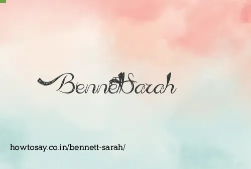 Bennett Sarah