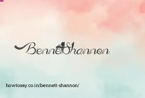 Bennett Shannon