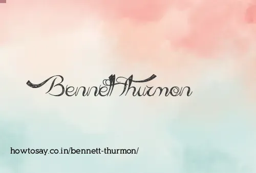 Bennett Thurmon