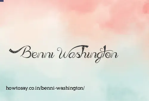 Benni Washington