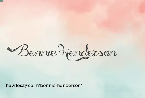 Bennie Henderson