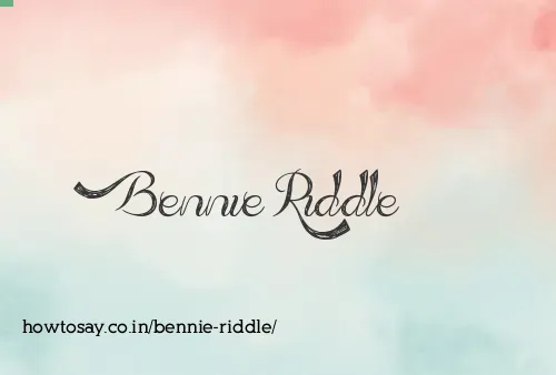 Bennie Riddle