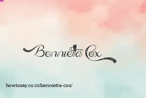 Bennietta Cox