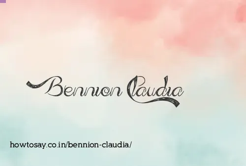 Bennion Claudia