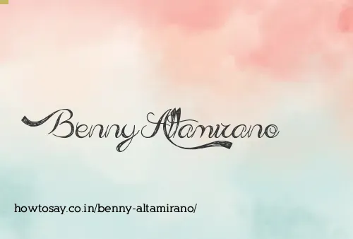 Benny Altamirano