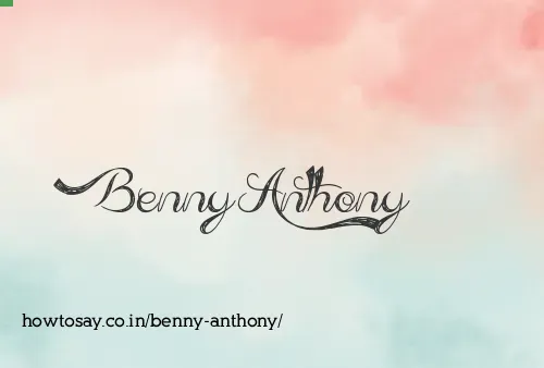 Benny Anthony