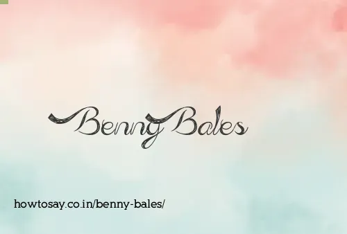 Benny Bales