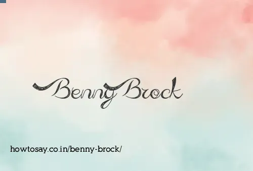 Benny Brock