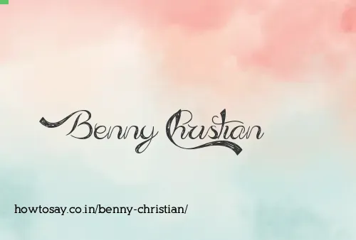 Benny Christian