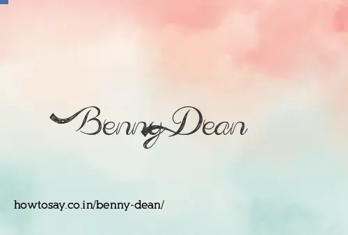 Benny Dean