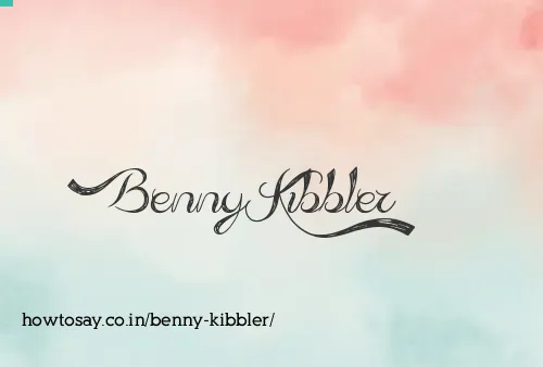 Benny Kibbler