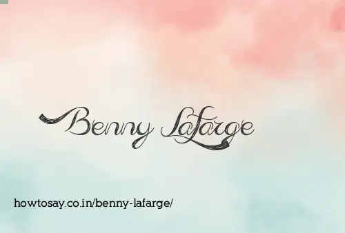 Benny Lafarge