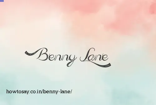 Benny Lane