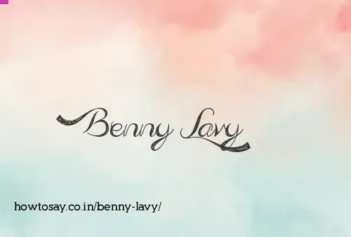 Benny Lavy