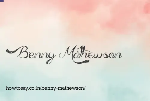 Benny Mathewson