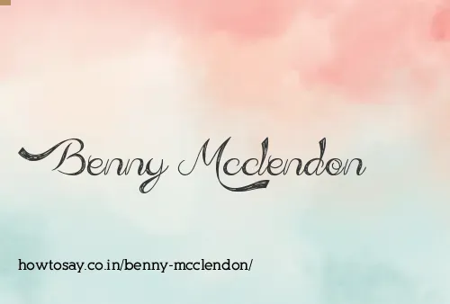 Benny Mcclendon