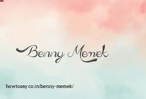 Benny Memek