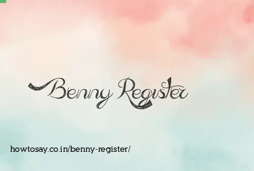 Benny Register
