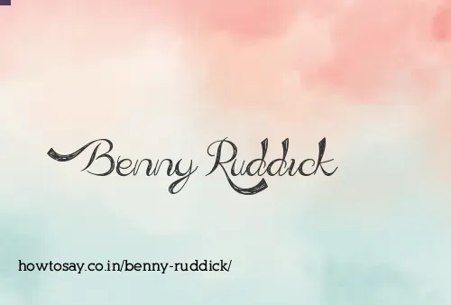 Benny Ruddick