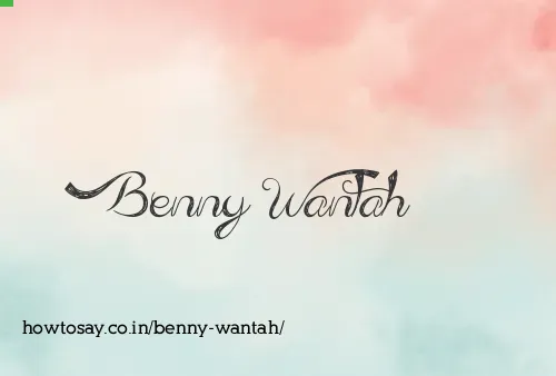 Benny Wantah