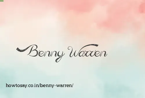 Benny Warren