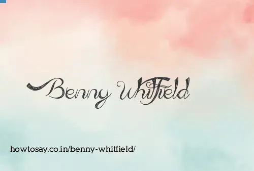 Benny Whitfield