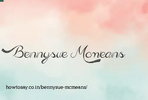 Bennysue Mcmeans