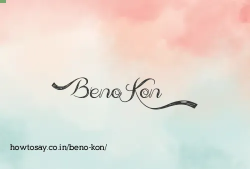 Beno Kon