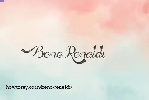 Beno Renaldi