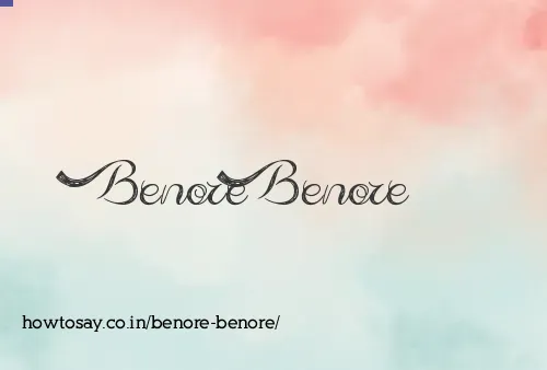 Benore Benore