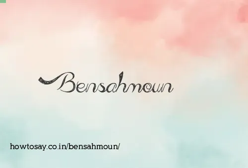 Bensahmoun