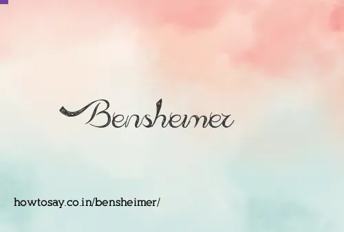 Bensheimer