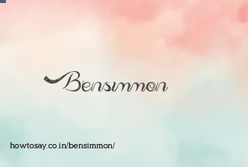 Bensimmon