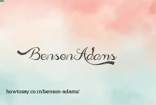 Benson Adams