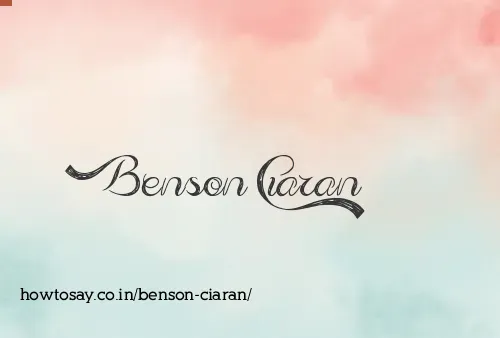 Benson Ciaran