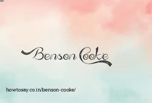 Benson Cooke