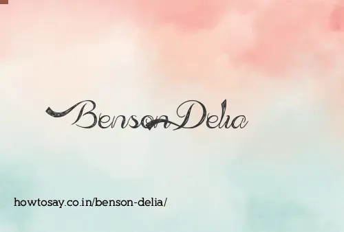 Benson Delia